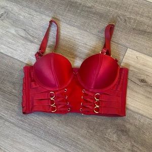 Honey Birdette red bra